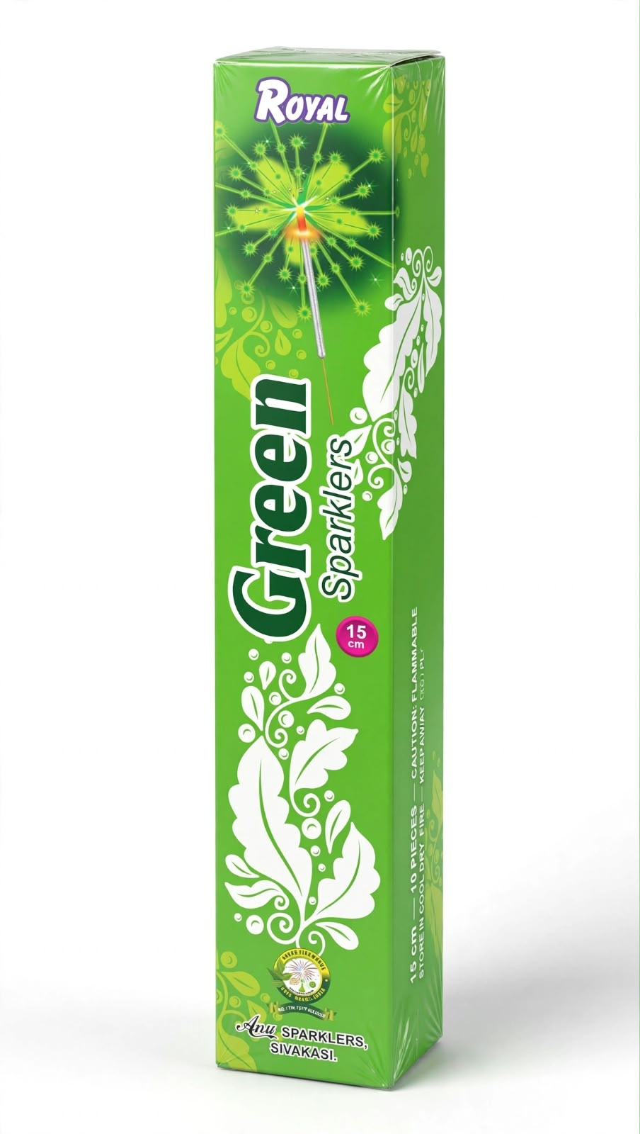 15 cm Green Sparklers